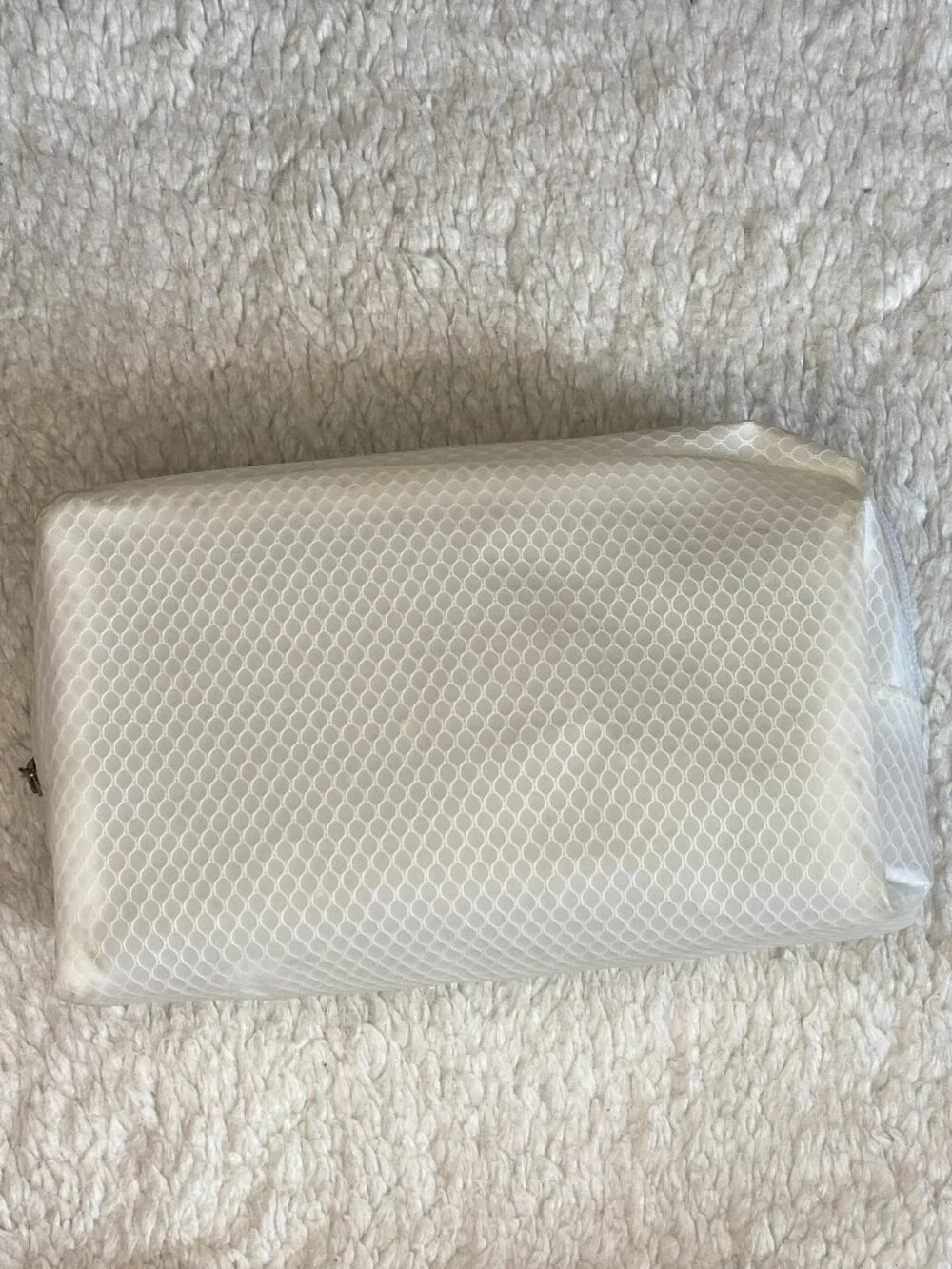 White Mesh Cosmetic & Travel Organizer Pouch – Zip Case